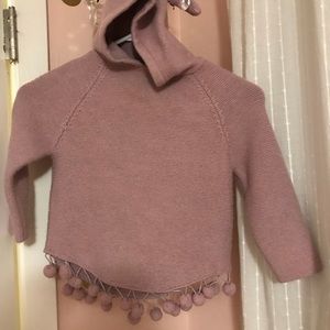 Pom sweater pink 5t